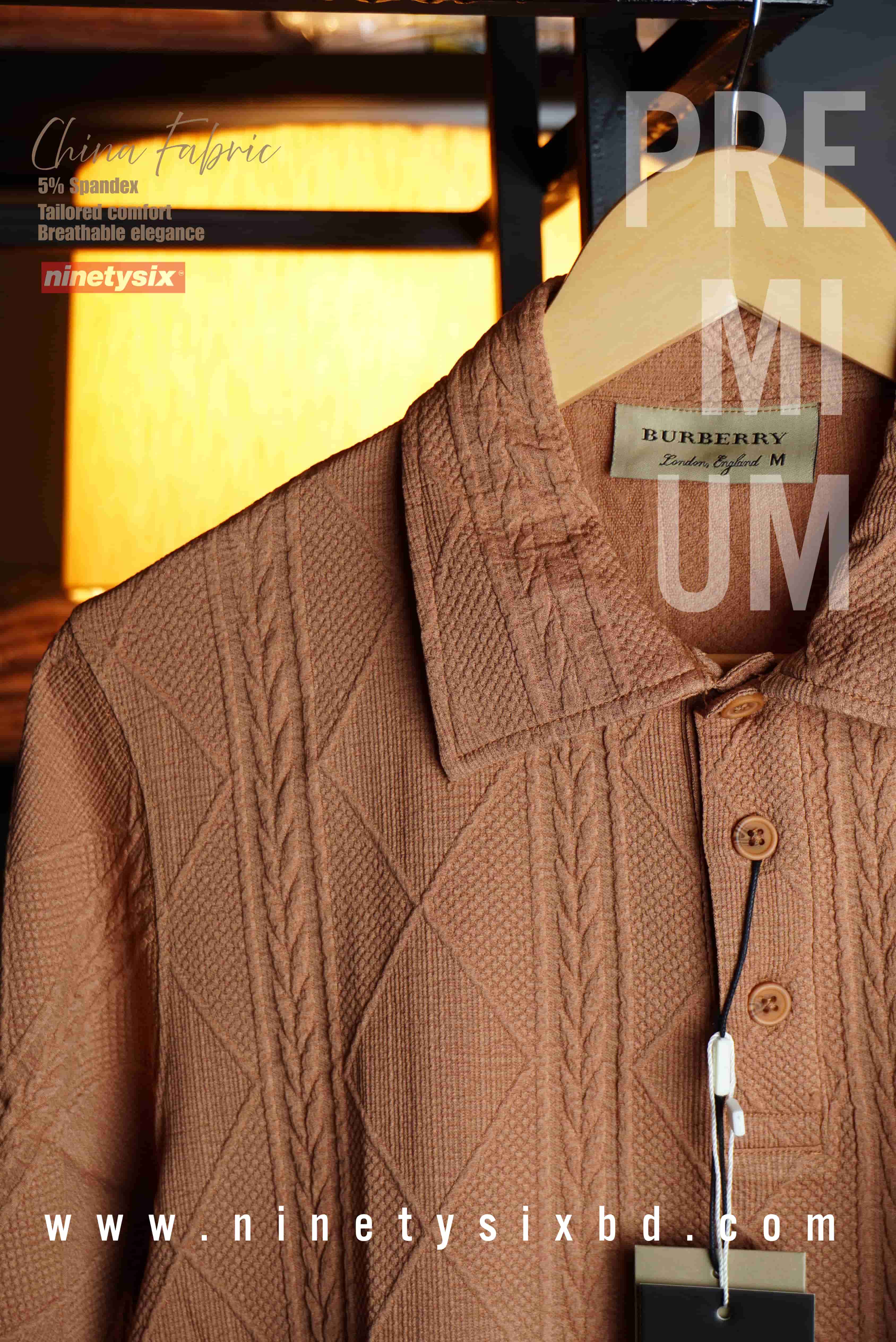 P004 Premium Polo (Brown/ Unisex)