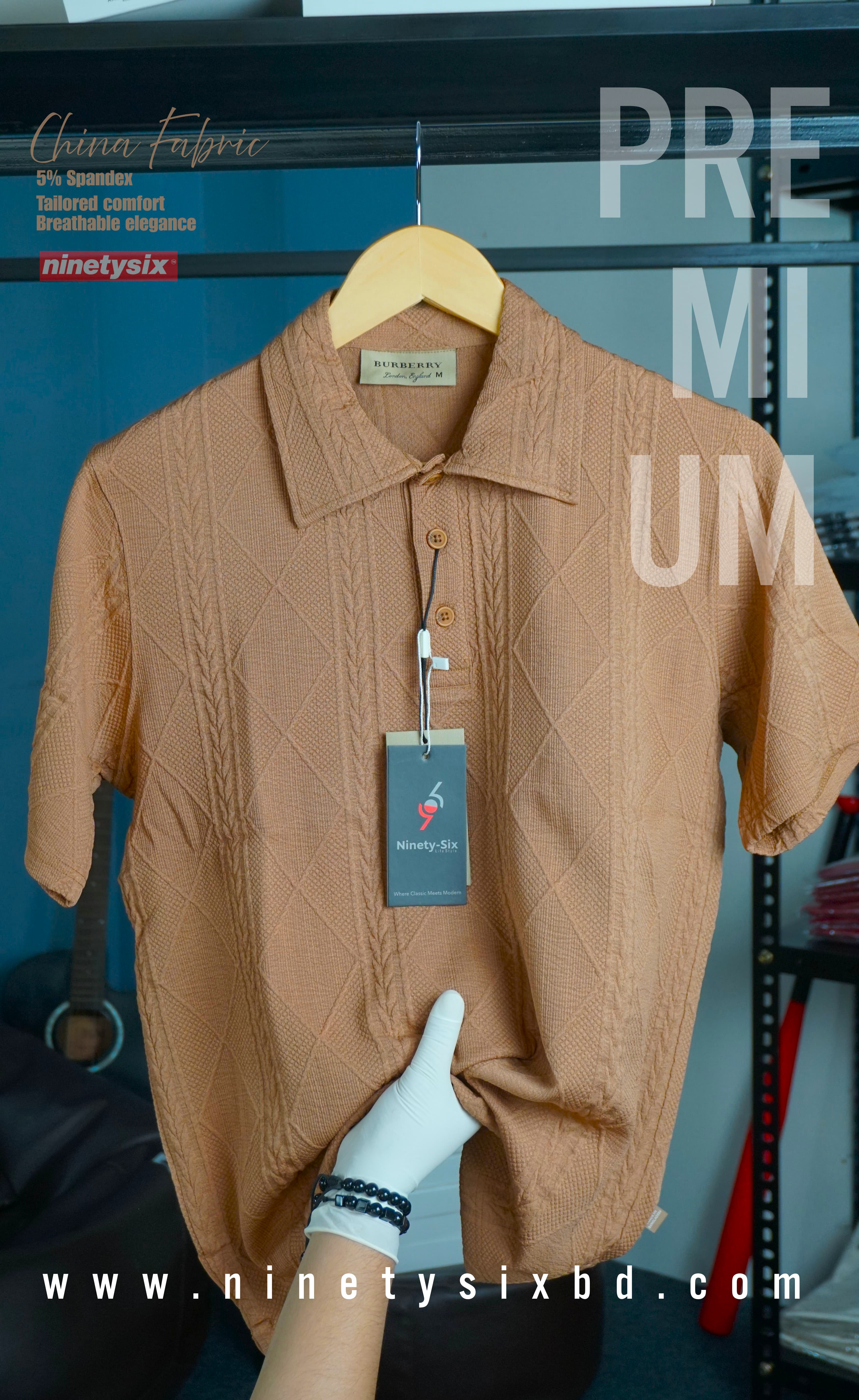 P004 Premium Polo (Brown/ Unisex) - 2
