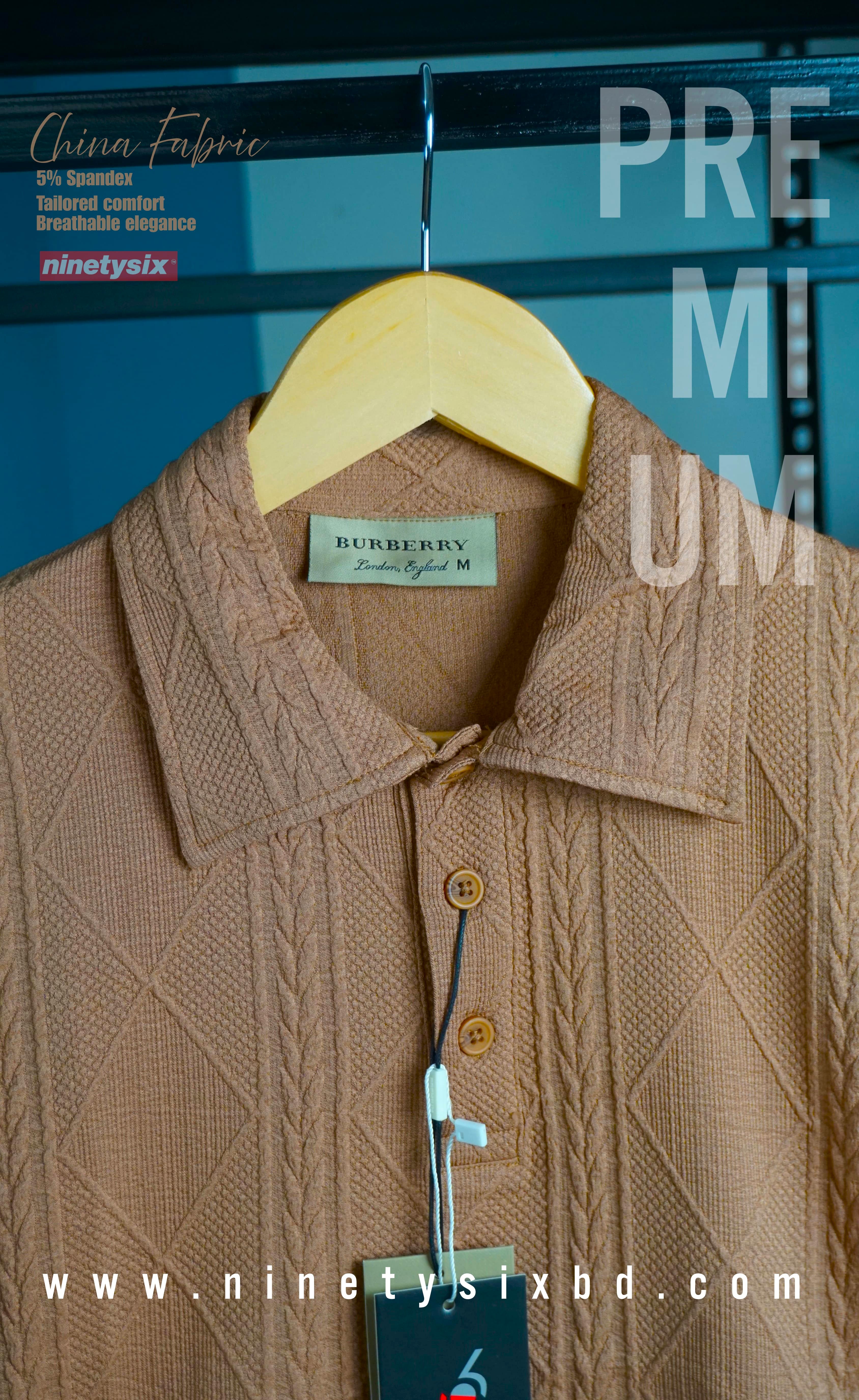 P004 Premium Polo (Brown/ Unisex) thumbnail 4